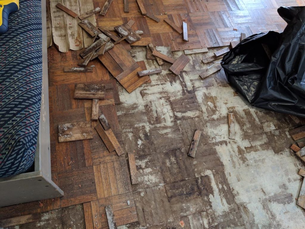 Storm water flood damage Melbourne apartment floor